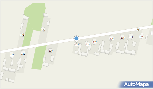 Brudzewice, Brudzewice, 119, mapa Brudzewice