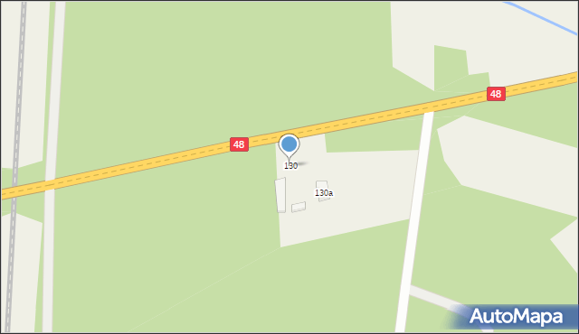 Brudzewice, Brudzewice, 130, mapa Brudzewice