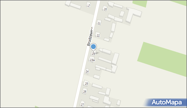 Brudzewice, Brudzewice, 23, mapa Brudzewice
