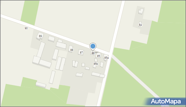 Brudzewice, Brudzewice, 86, mapa Brudzewice