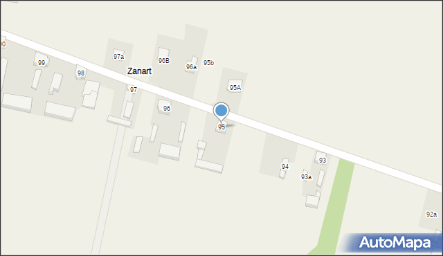 Brudzewice, Brudzewice, 95, mapa Brudzewice