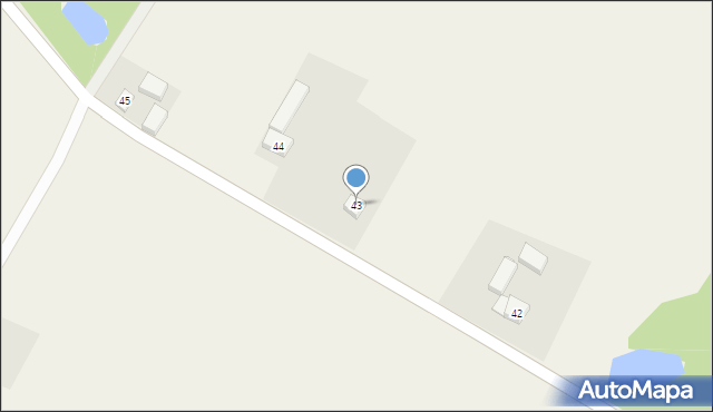 Brudzewice, Brudzewice, 43, mapa Brudzewice