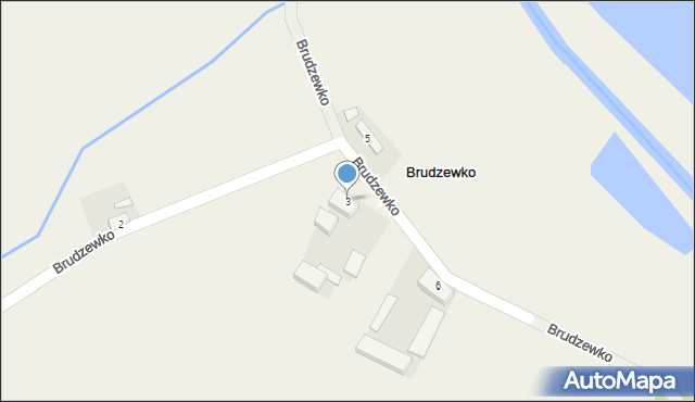 Brudzewko, Brudzewko, 3, mapa Brudzewko