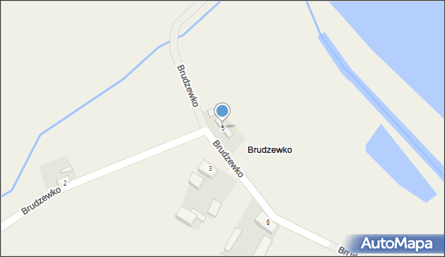 Brudzewko, Brudzewko, 5, mapa Brudzewko
