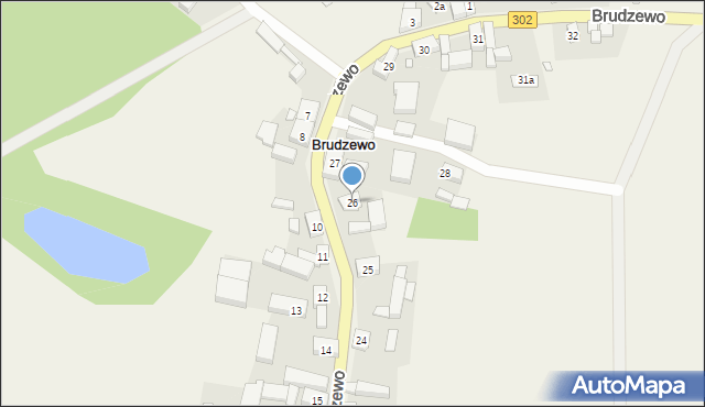 Brudzewo, Brudzewo, 26, mapa Brudzewo