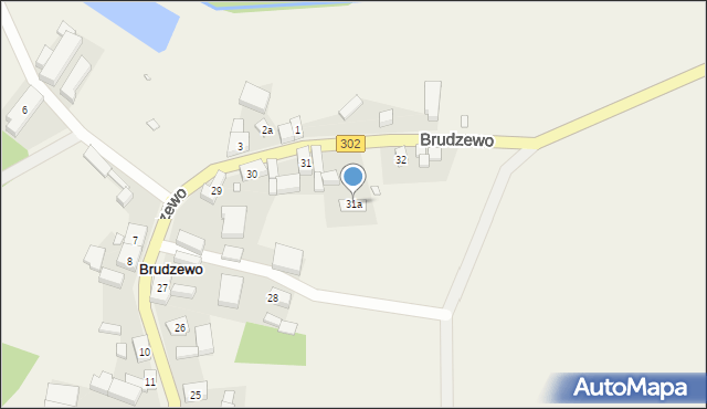 Brudzewo, Brudzewo, 31a, mapa Brudzewo