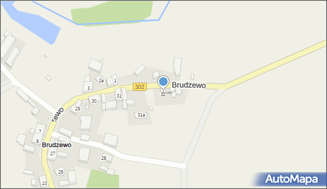 Brudzewo, Brudzewo, 32, mapa Brudzewo