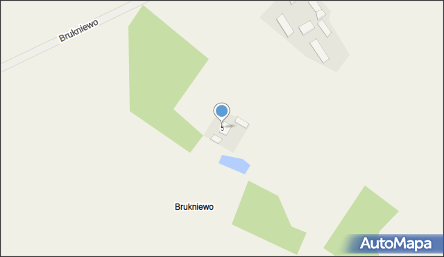 Brukniewo, Brukniewo, 5, mapa Brukniewo