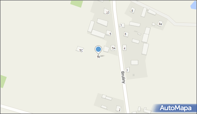 Bruliny, Bruliny, 5b, mapa Bruliny