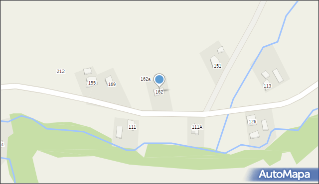 Brunary, Brunary, 162, mapa Brunary