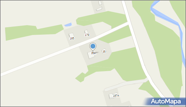 Brunary, Brunary, 35A, mapa Brunary