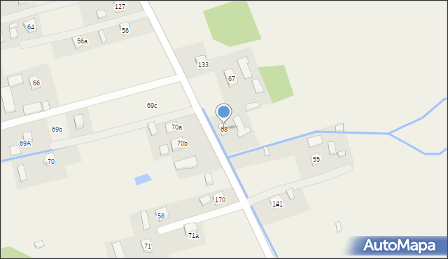 Brunary, Brunary, 68, mapa Brunary