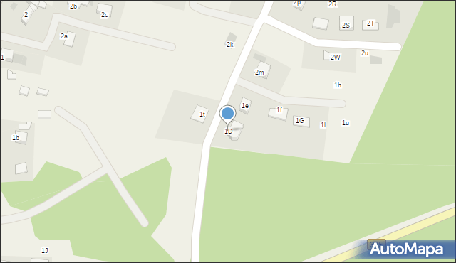 Brunów, Brunów, 1D, mapa Brunów