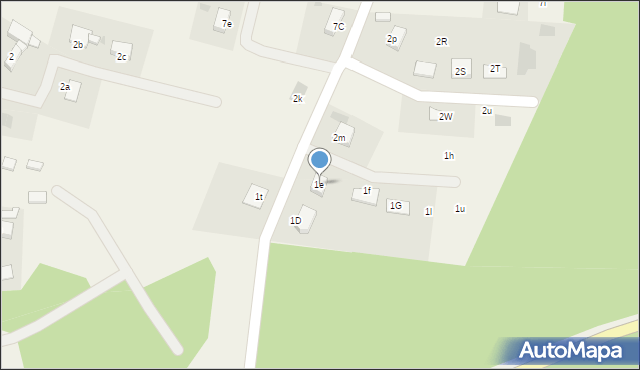 Brunów, Brunów, 1e, mapa Brunów