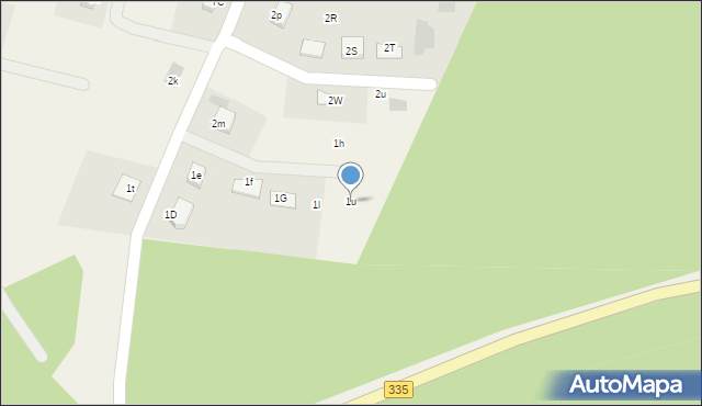 Brunów, Brunów, 1u, mapa Brunów