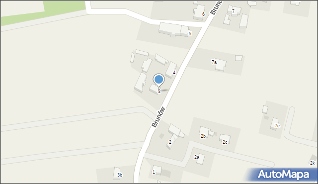 Brunów, Brunów, 3, mapa Brunów
