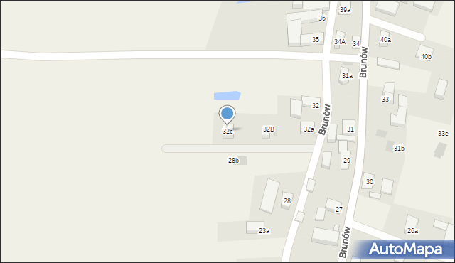 Brunów, Brunów, 32c, mapa Brunów