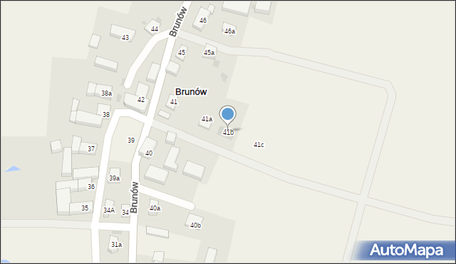 Brunów, Brunów, 41b, mapa Brunów