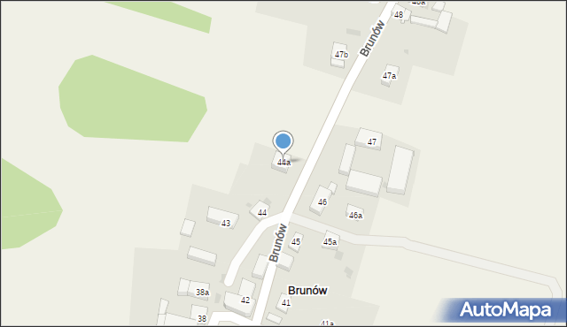 Brunów, Brunów, 44a, mapa Brunów