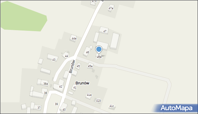 Brunów, Brunów, 46a, mapa Brunów