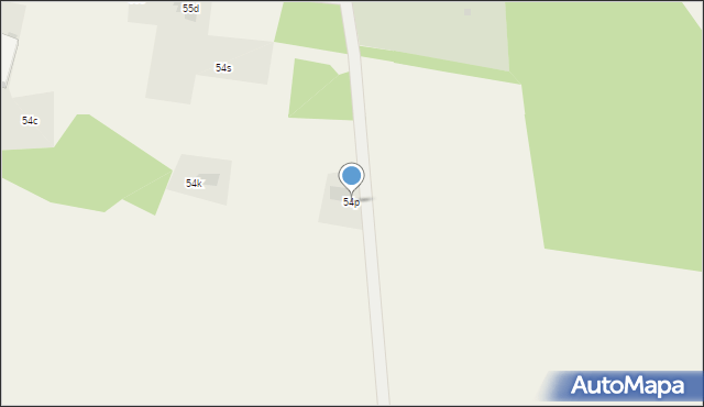 Brunów, Brunów, 54p, mapa Brunów