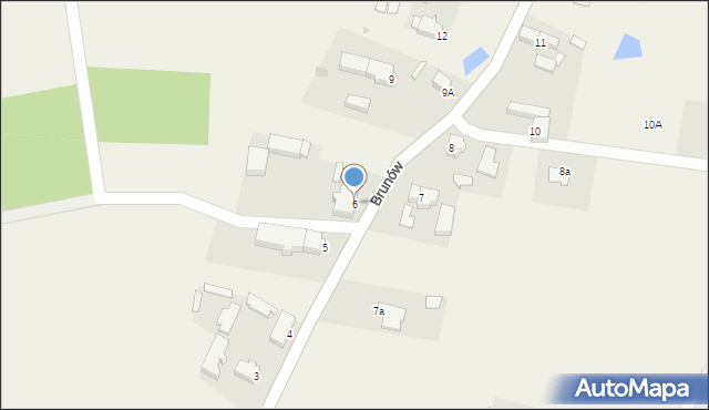 Brunów, Brunów, 6, mapa Brunów