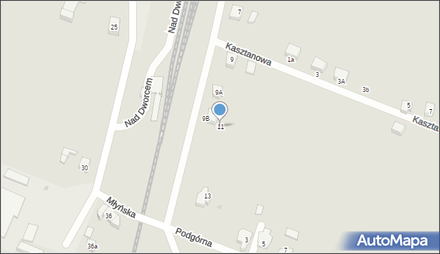 Brusy, Brzozowa, 11, mapa Brusy