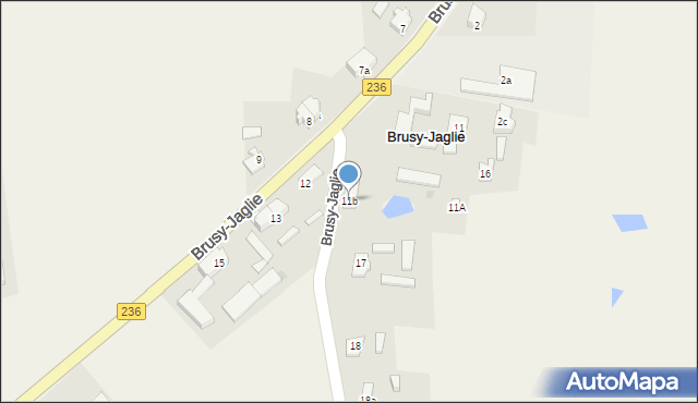 Brusy-Jaglie, Brusy-Jaglie, 11b, mapa Brusy-Jaglie