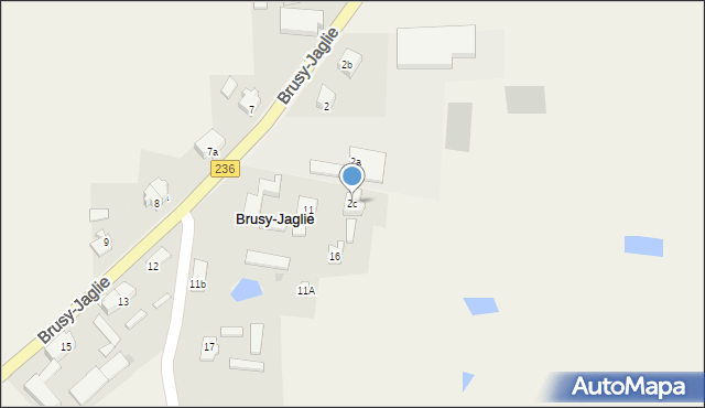 Brusy-Jaglie, Brusy-Jaglie, 2c, mapa Brusy-Jaglie