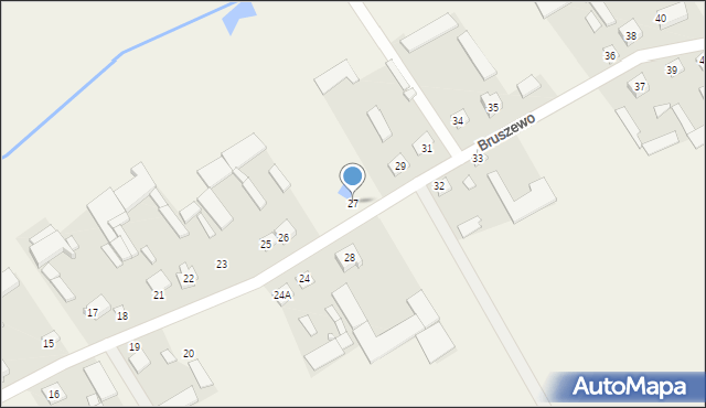 Bruszewo, Bruszewo, 27, mapa Bruszewo