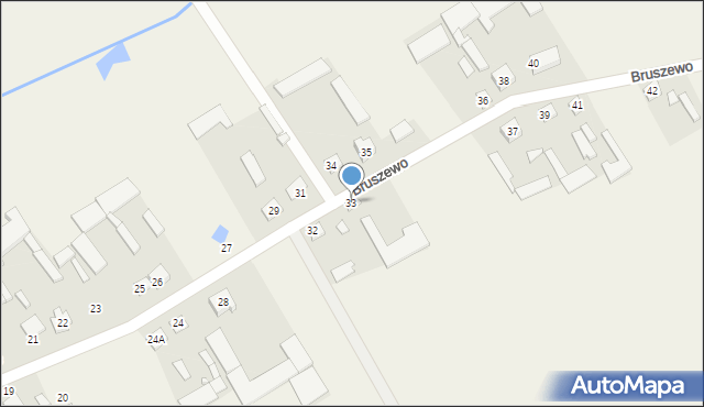 Bruszewo, Bruszewo, 33, mapa Bruszewo