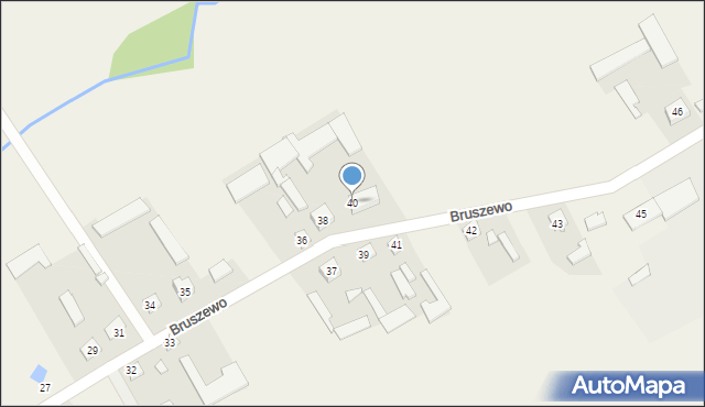 Bruszewo, Bruszewo, 40, mapa Bruszewo