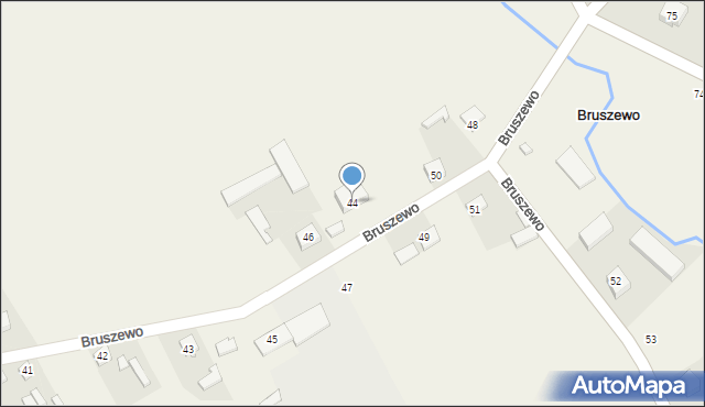Bruszewo, Bruszewo, 44, mapa Bruszewo