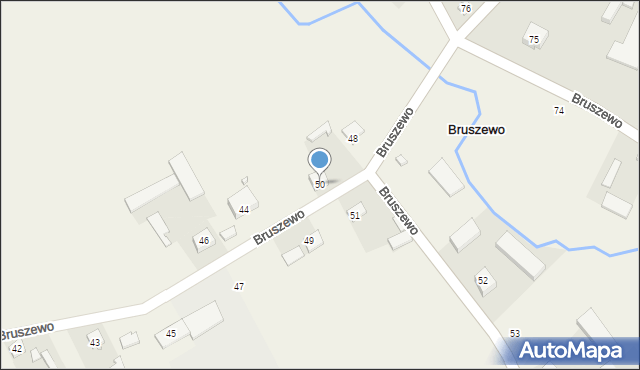 Bruszewo, Bruszewo, 50, mapa Bruszewo