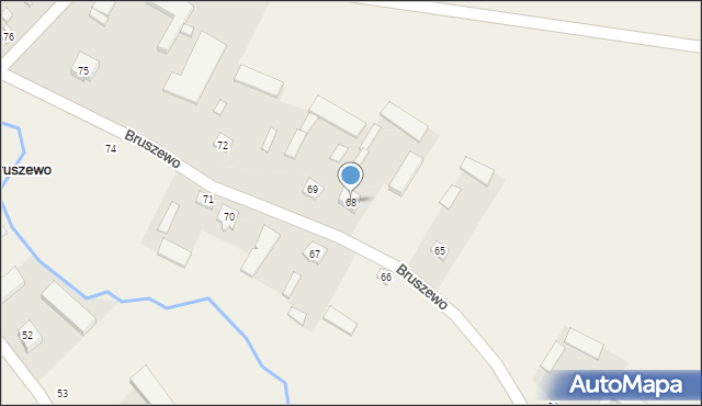 Bruszewo, Bruszewo, 68, mapa Bruszewo