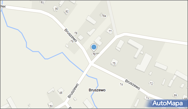Bruszewo, Bruszewo, 76, mapa Bruszewo
