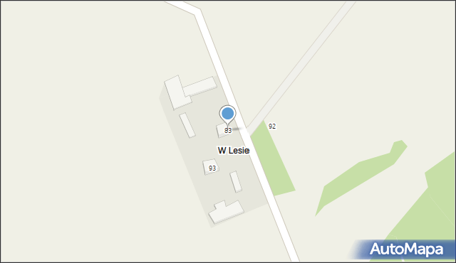 Bruszewo, Bruszewo, 83, mapa Bruszewo