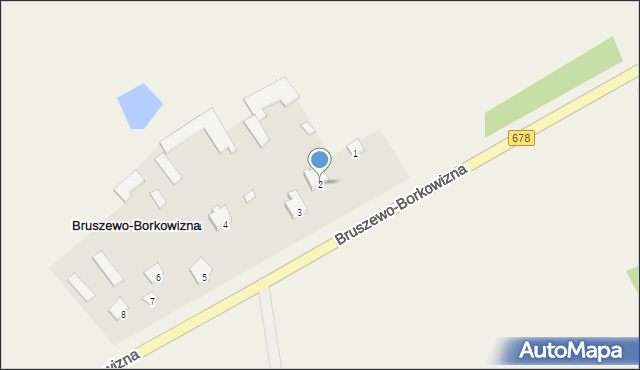 Bruszewo-Borkowizna, Bruszewo-Borkowizna, 2, mapa Bruszewo-Borkowizna