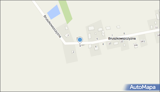 Bruszkowszczyzna, Bruszkowszczyzna, 4, mapa Bruszkowszczyzna