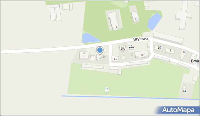 Brylewo, Brylewo, 12, mapa Brylewo