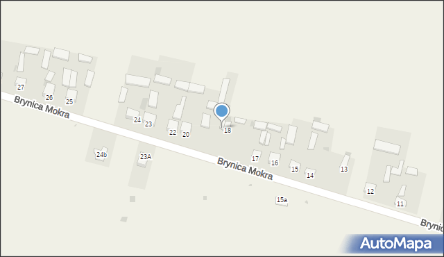 Brynica Mokra, Brynica Mokra, 19, mapa Brynica Mokra
