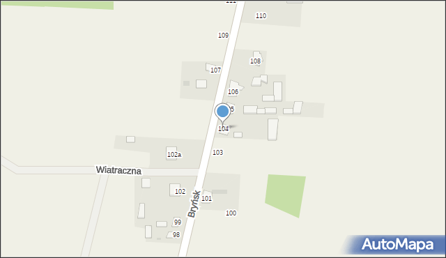 Bryńsk, Bryńsk, 104, mapa Bryńsk