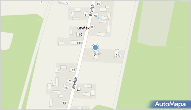 Bryńsk, Bryńsk, 64, mapa Bryńsk