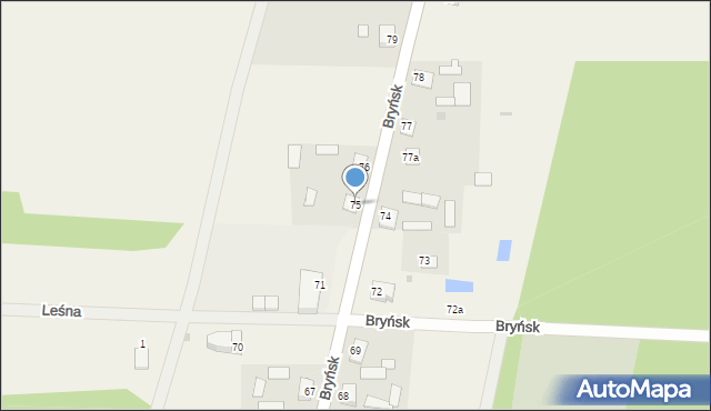 Bryńsk, Bryńsk, 75, mapa Bryńsk