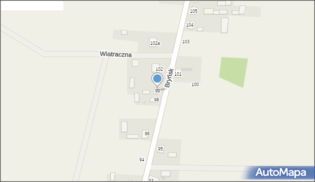 Bryńsk, Bryńsk, 99, mapa Bryńsk