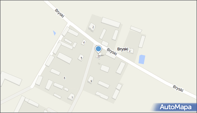 Bryski, Bryski, 10, mapa Bryski