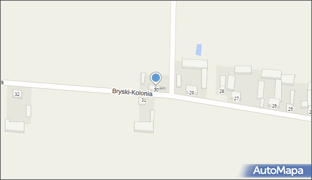 Bryski-Kolonia, Bryski-Kolonia, 30, mapa Bryski-Kolonia