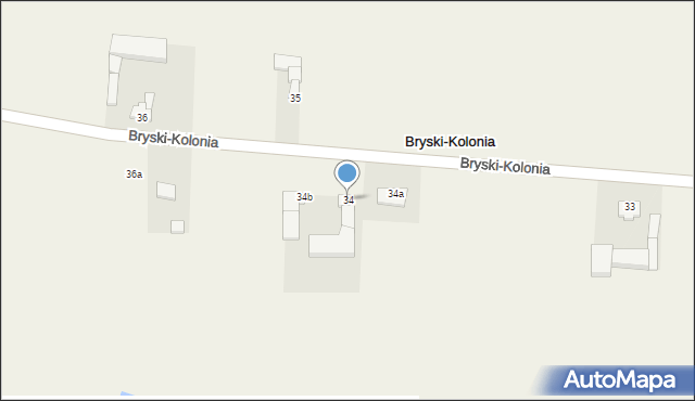 Bryski-Kolonia, Bryski-Kolonia, 34, mapa Bryski-Kolonia