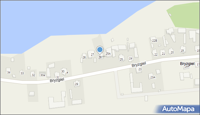 Bryzgiel, Bryzgiel, 26, mapa Bryzgiel