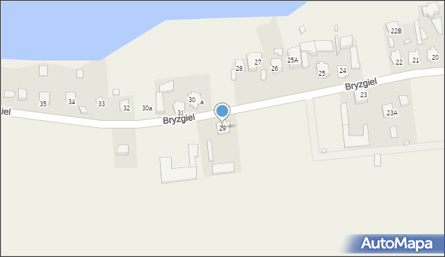 Bryzgiel, Bryzgiel, 29, mapa Bryzgiel